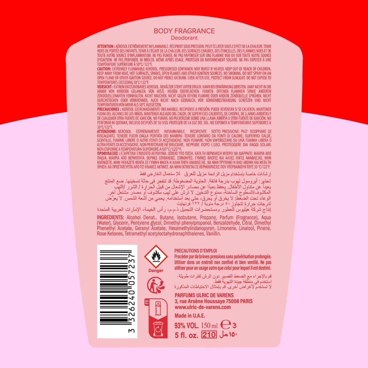 Varens Sweet Pomme d'Amour Body Fragrance