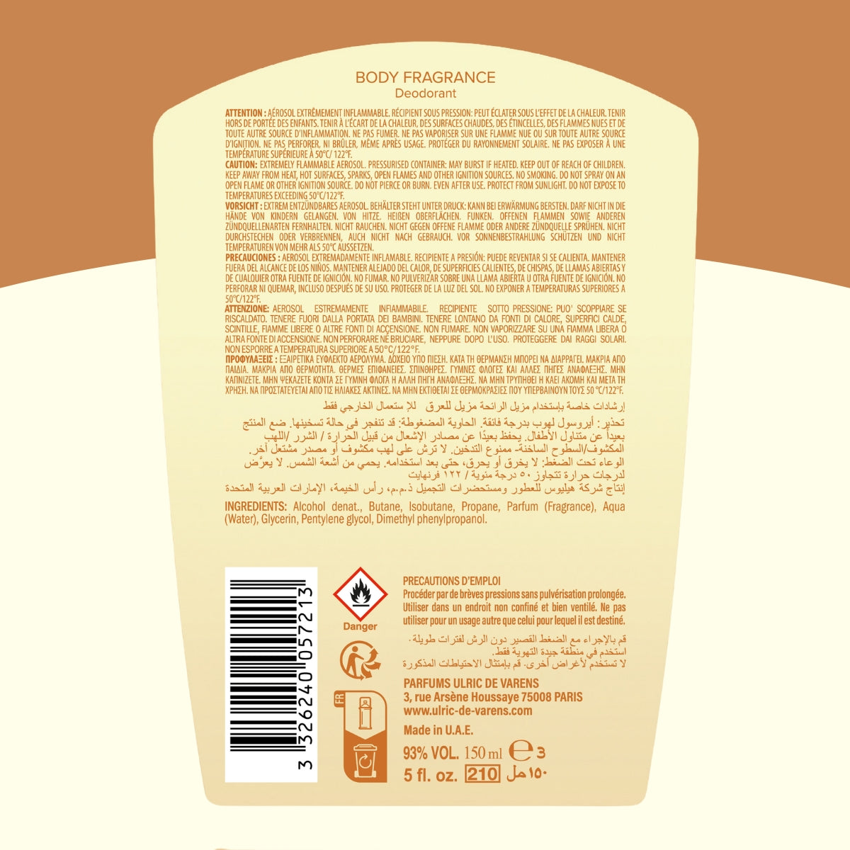 Varens Sweet Vanille Caramel Body Fragrance 3'lü Set