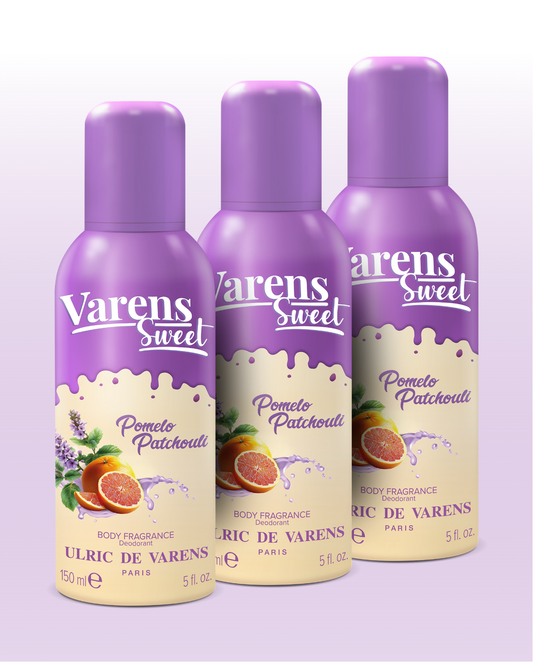 Varens Sweet Pomelo Patchouli Body Fragrance 3'lü Set